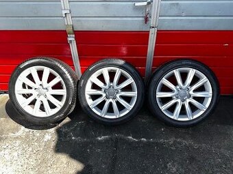 Original ALU kola 3x Audi 18" 8J ET39 letní pneu 245/45/R18