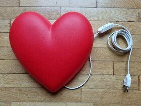 IKEA dětská lampička červené srdce