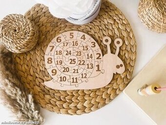 Šnek - puzzle pro začínající počtáře