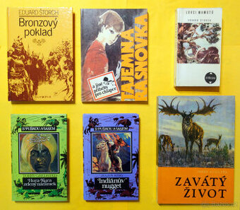 6x J. Foglar, E. Štorch, J. Augusta, Toužimský & M./Z. Buri