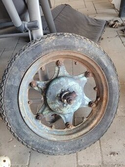 Přední kolo ČZ rikša prase