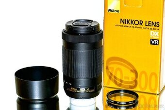 Nikon AF-P DX 70-300mm G VR + UV Kenko NEPOUŽÍVANÝ