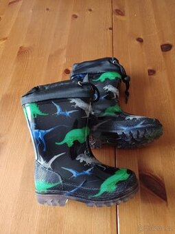 Dětské holínky/gumáky KTR s dinosaury, vel. 24