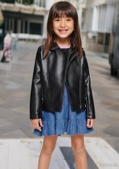 krásná dívčí bundička křivák, bikerka vel 110/116