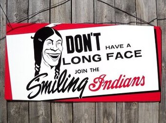 Replika dobové reklamní cedule Indian 1