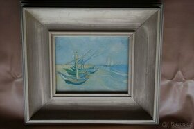 Reprodukce obrazu  Vincent van Gogh Rybářské lodě na pláži. - 1