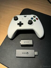 Xbox One ovladac + nabijacia baterka + windows adapter