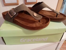 Dámské khaki sandálky Graceland vel. 38