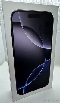 Nový iPhone 16 PRO 512GB Black, rozbaleno, faktura, záruka