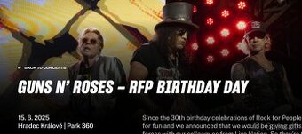 GUNS N ROSES -15.6.2025 Hradec Kralove - 1
