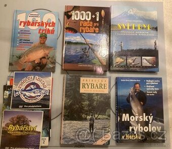 rybaření 5x kniha + dvd