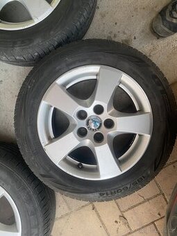 Alu kola 14” 5x100 Origo Škoda a Letní pneu 185/60/R14