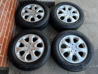 Alu 15" 4x108, Orig. Peugeot, letní 85%, TOP + šrouby