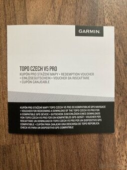 Garmin TOPO CZECH V5 PRO
