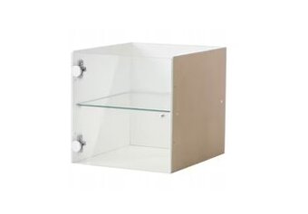 IKEA KALLAX vložka se skleněnými dvířky 4x