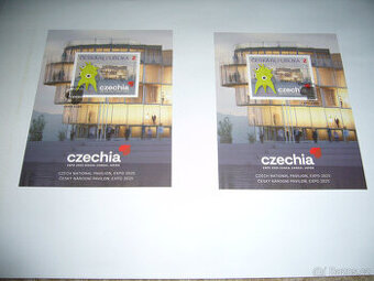 EXPO Ósaka 2025: Český pavilon - aršík - obála - Razítkované