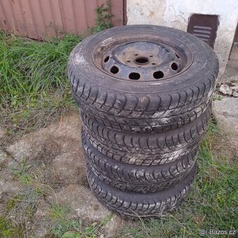 Sada plech.disku 5x112 et47 s zimní pneu 195/65/15