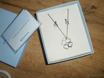 přívěšek čtyřlístek+ náušnice