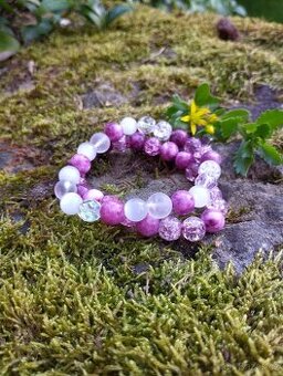 náramek - set z minerálních korálků