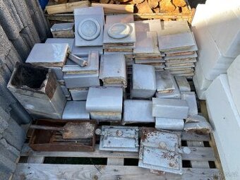 Rozebraná kachlová kamna Hardtmuth (cena za vše) - 1