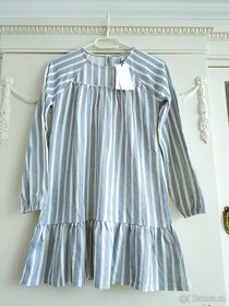 Nové přírodní šaty Reserved 134 a 140 podzimní PC 600