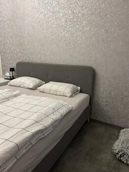 Manželská postel 160x200 (látkový potah)