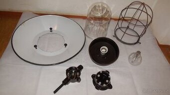 Industrialní svítidlo, průmyslové, historické