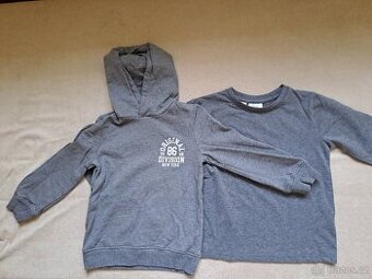 Chlapecké mikiny šedé 104/110