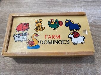 Dřevěné domino zvířátka