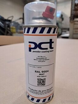 40 ks Profesionální sprej RAL 9004 MAT – Černá (PCT)