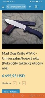 Mad dog Atak bojový nuz