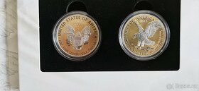 Stříbrné mince- Set stříbrných mincí American Eagle - The Ne