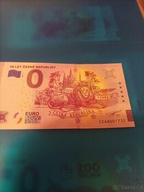0 euro souvenír 30 let České republiky