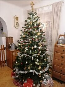 Vánoční stromeček smrk 220 cm se stojánkem