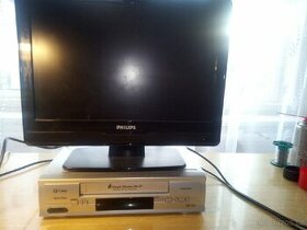 Prodám tv Philips (úhl.48cm)+VCR Funai+sluchátka SONY