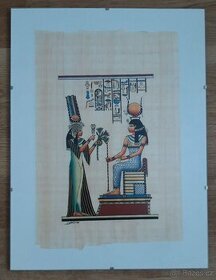 Prodám obraz z Egypta - originál papyrus 40x30cm