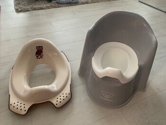 BabyBjörn nočník křesílko šedé + sedátko na WC pro deti