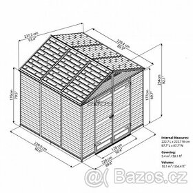 Palram zahradní domek Skylight série 8 šedý