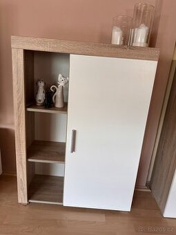 Skříňky Sonoma/bílá - 1