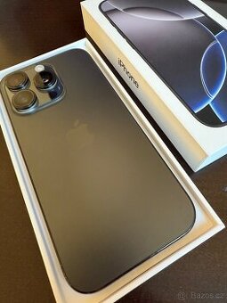 iPhone 16 pro 128GB černý titan, 100% baterka