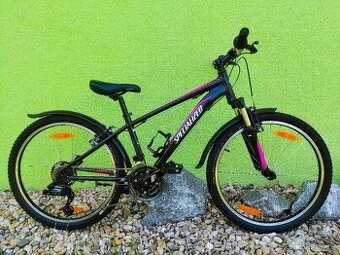 Značkové dětské kolo SPECIALIZED 24" (černá/fialová)