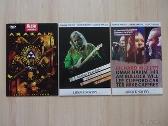 3x DVD - ARAKAIN, MICHAL PAVLÍČEK, RICHARD MULLER