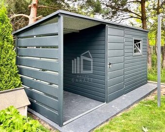 Zahradní domek 3x2,5m + přístřešek 1,5m - Okno - dveře