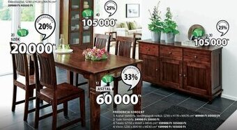 Prodám set masivního akáciového nábytku JYSK Fredericia