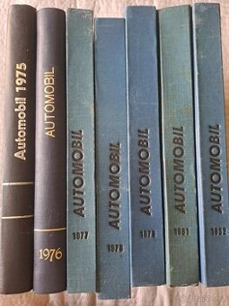 Svázaný časopis Automobil 1975,1976,1977,1978,1979, 1981,198
