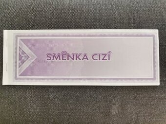 Směnka podepsaná dlužníkem na 7400000 Kč