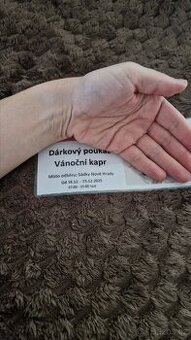 Prodám poukaz na kapr Nové Hrady