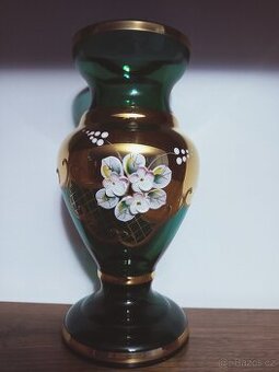 novoborské sklo - střední vázička