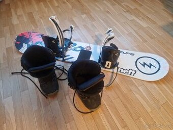 Snowboard 120 cm + boty