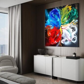 THE RETURN TO PRIMORDIAL ELEMENTS obraz - 80 cm x 80 cm - 1